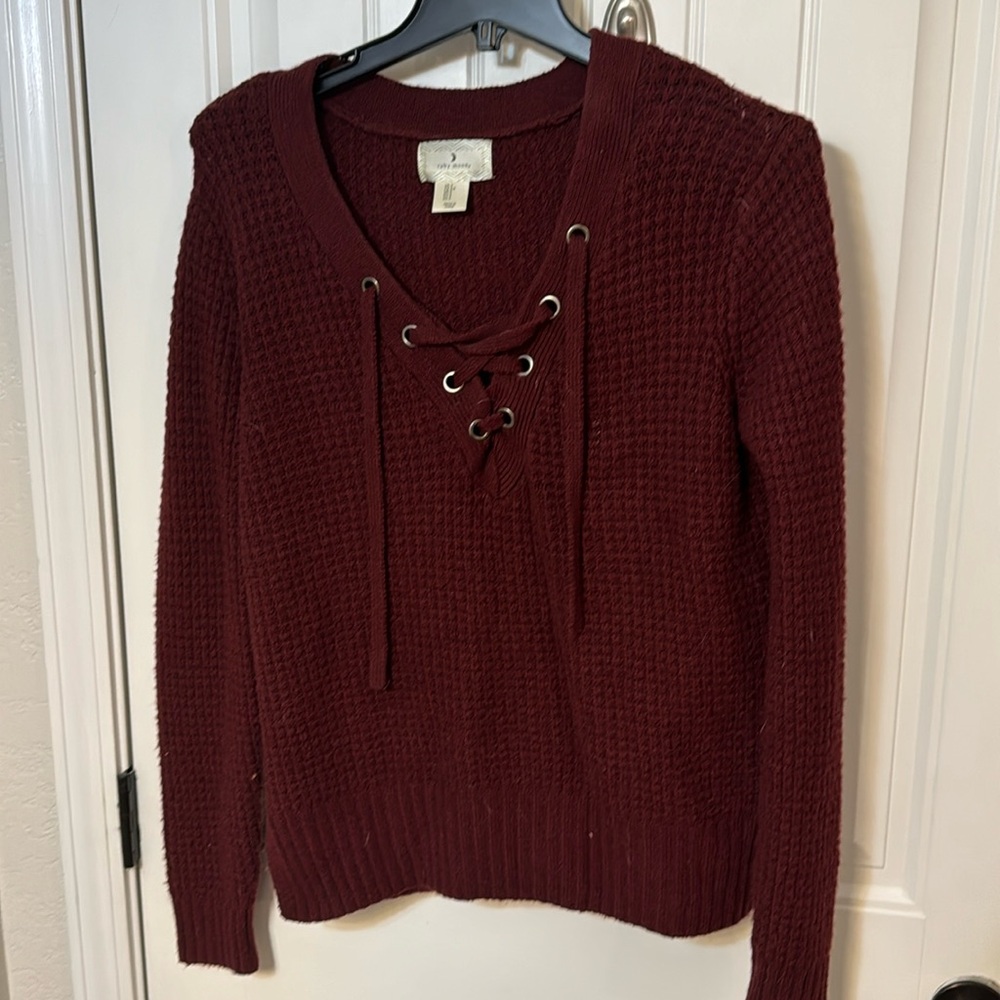Size small maroon sweater